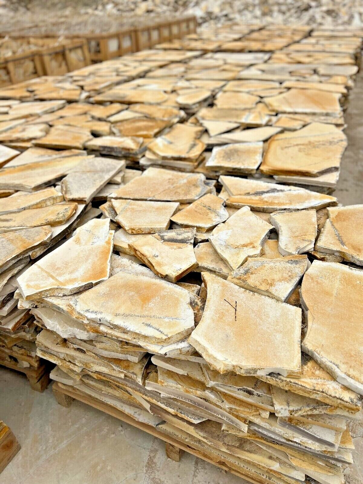 30-40mm Terrassenplatten Polygonalplatten Naturstein Kalkstein Andalucía